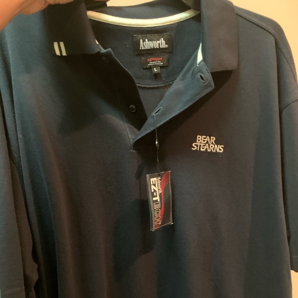 NWT Ashworth Bear Stearns polo size L